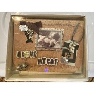 Red Point I LOVE MY CAT 24 Photo Album 7x5in Embellishments Bells Novelty Gift